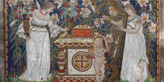 Mosaik am Grab der Familie Dernburg
