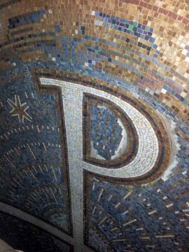 Restoration in St.Thomas von Aquin, While working on the "P"