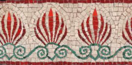 Classical roman palm border