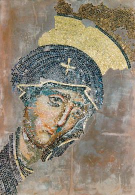 1:1 Replik Madonna aus der Haghia Sophia, Istanbul, ca. 13.Jhr.